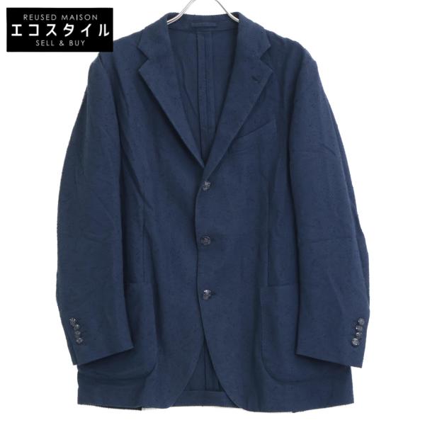 LARDINI（ラルディーニ） JG32903BQ ネイビー リネン×コットン サイド