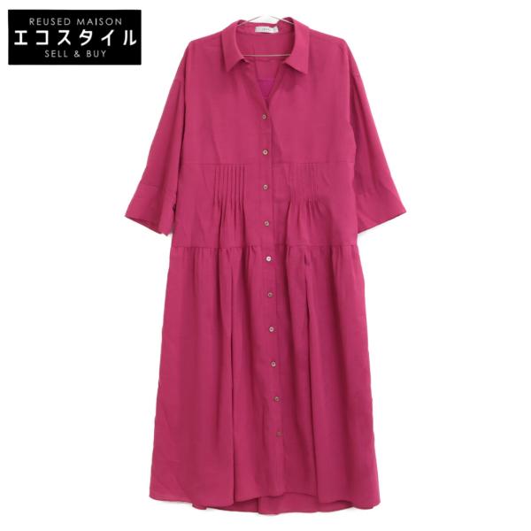 ADORE（アドーア） 531-0140508 ピンク シアーボイルシャツワンピース