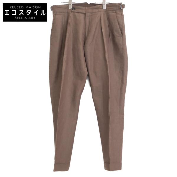 未使用　ベルウィッチ BERWICH コットンリネンパンツ46 ブラウン 未使用 ベルウィッチ BERWICH コットンリネンパンツ46 ブラウン - メルカリ