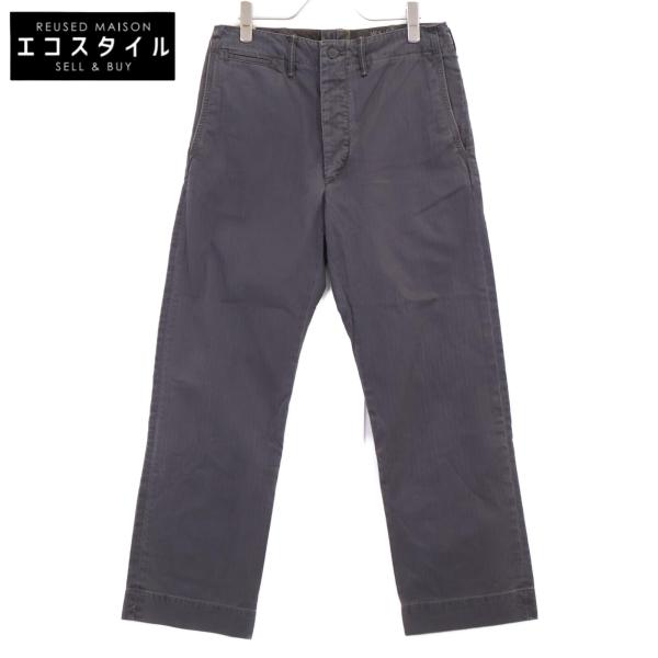 ダブルアールエル　RRL ヘリンボーン　ウールパンツ　グレー　W34 ダブルアールエルRRL ヘリンボーンウールパンツグレーW34
