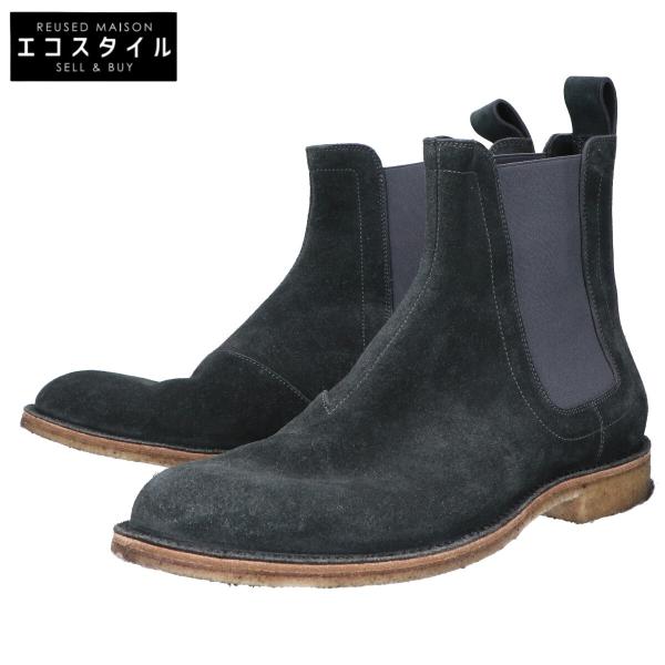 美品 ボッテガヴェネタ サイドゴアブーツ オリーブ 40 BOTTEGA VENETA ボッテガヴェネタ クレープソール スエード サイドゴア