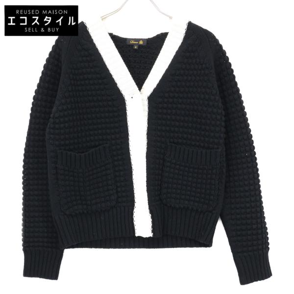 DRAWER（ドゥロワー） 6515-106-0308 ブラック×ホワイト ロゴボタン