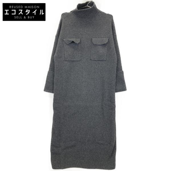 専用◆SACRA◆　サクラ　ウールワンピース　38　１回着 SACRA（サクラ） ハイ カウント メルトン ワンピース HIGH COUNT