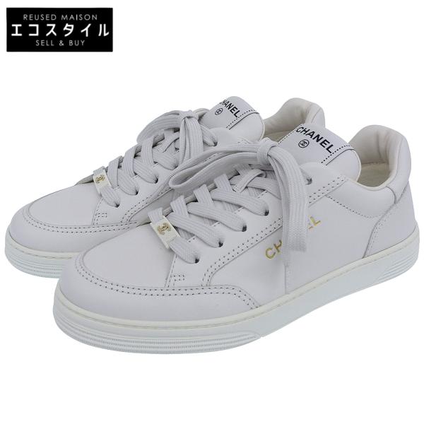 CHANEL（シャネル） 未使用 ココマーク エンボスロゴ レザーローカット