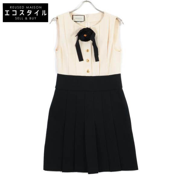 GUCCI（グッチ） 国内正規/ 546486 コサージュ付 プリーツ