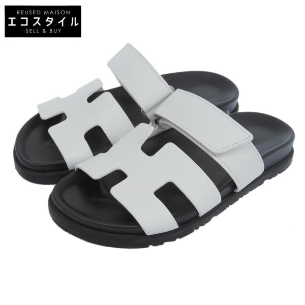 HERMES エルメス シプレ フラット レザー Hサンダル シューズ