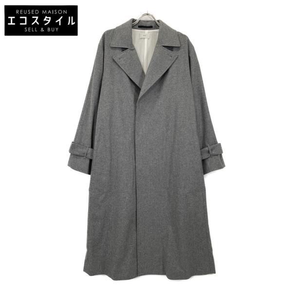 ATON エイトン グレー ウール コットンライニング アームベルト ダブル