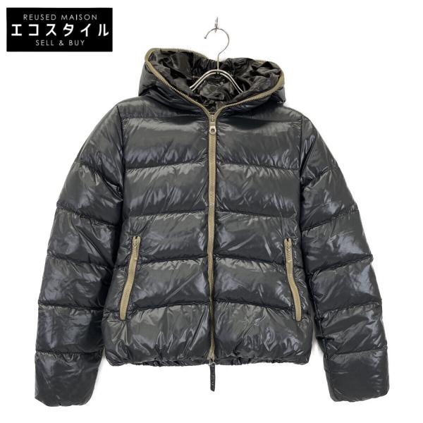 DUVETICA デュベティカ ブラック Thia フルジップフーデッドダウン