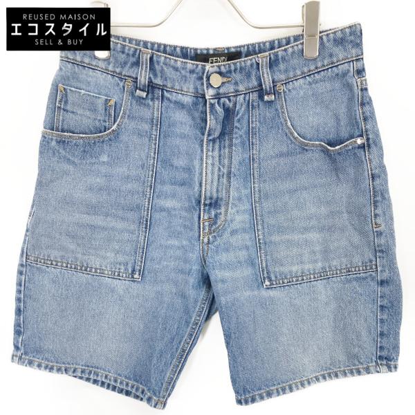 FENDI（フェンディ） 24年製 FLP358 AS02 ブルー コットン FFメタル