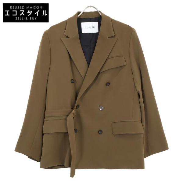 CULLNI クルニ 22AW 22-AW-027 ブラウン ダブルサテンタイロッケン