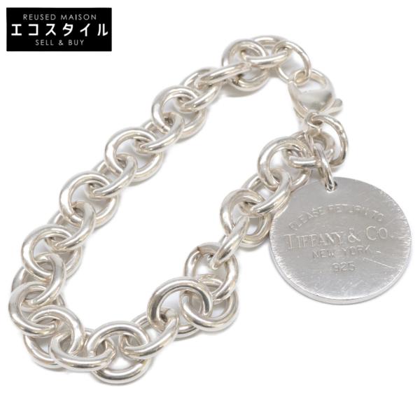 【美品】約19cm ティファニー リターントゥ ブレスレット サークルSV925 TIFFANY&Co.（ティファニー） 925 リターントゥティファニー ラウンド