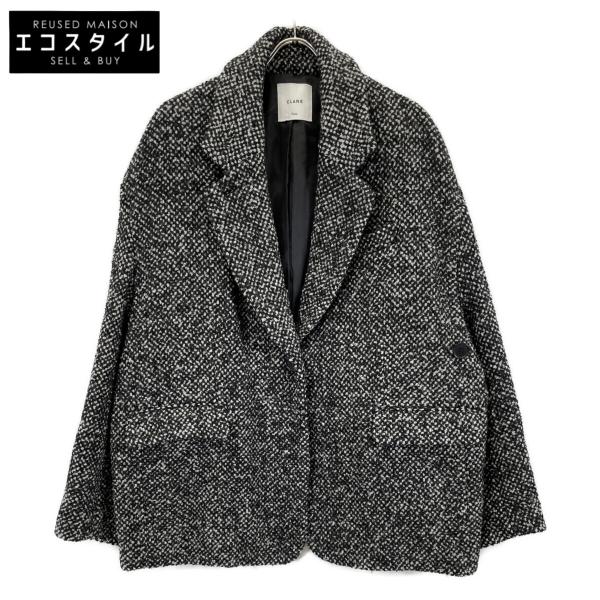 CLANE クラネ 【×SuzuHirose】24AW ブラック ウール MIX COLOR OVER