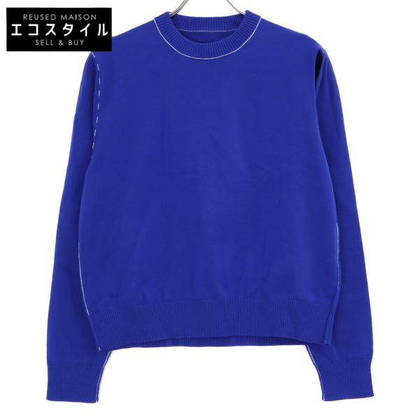 MM6 エムエムシックス  【美品/国内正規/24年製】S62HL0025 M13012 カットアウト ステッチ ニットセーター/ M 美品/国内正規/24年製 MM6 エムエムシックス S62HL0025 M13012 カット