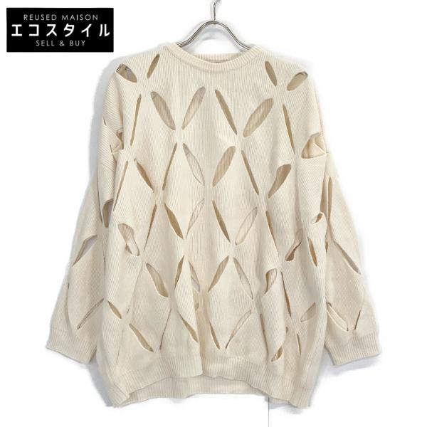 VALENTINO ヴァレンティノ  ヴァージンウール サイドリボン ニットプルオーバー トップス レディース ピンク XXS 1B0KC40R7KH 22AW XXS Chez Valentino virgin wool sweater in beige - Valentino | Mytheresa