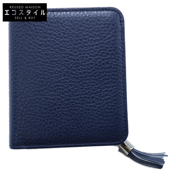 ⭐️未使用⭐️土屋鞄　クラルテ　フリンジ　スモールウォレット　レザー　ブルー 新品未使用 土屋鞄製作所 ツチヤカバン CU2413IK Clarte クラルテ