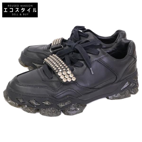JIMMY CHOO ジミーチュウ DIAMOND ビジューストラップ レザー