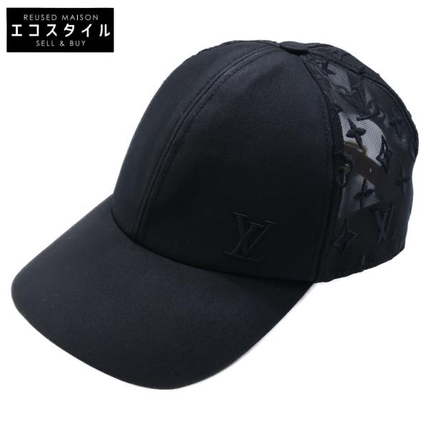 美品 LOUISVUITTON キャップ ベースボール モノグラム ロゴ シルク 国内正規 LOUIS VUITTON ルイヴィトン M77116 モノグラム メッシュ