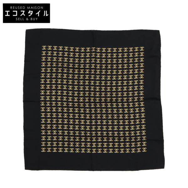 CHANEL（シャネル） 美品/ ココマーク 総柄 シルク100％ スカーフ