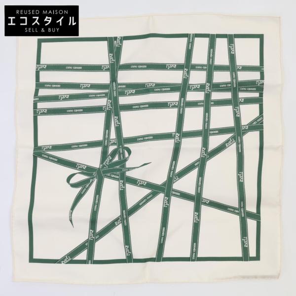 美品 HERMES エルメス ガヴロッシュ ボルデュックリボン シルク
