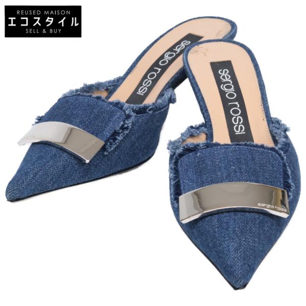 Sergio rossi（セルジオロッシ） A80151 Sr1 デニム生地 ポインテッド