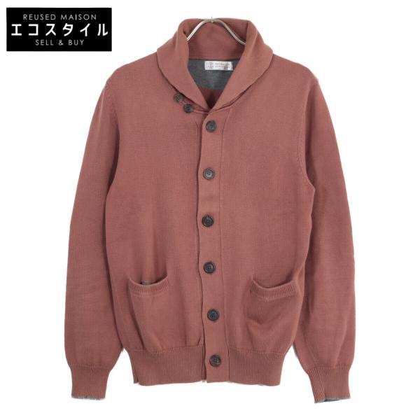 近年美品　BRINELLO CUCINELLI ブルネロクチネリ　カーディガン BRUNELLO CUCINELLI ブルネロクチネリ DW9223332 ブラウン コットン