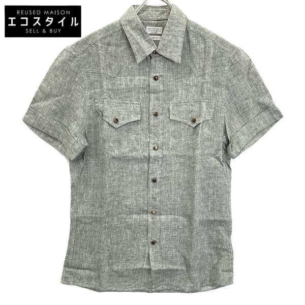 BRUNELLO CUCINELLI ブルネロクチネリ　半袖　リネン混　ニット 楽天市場】ブルネロクチネリ BRUNELLO CUCINELLI ヘンリーネック半袖