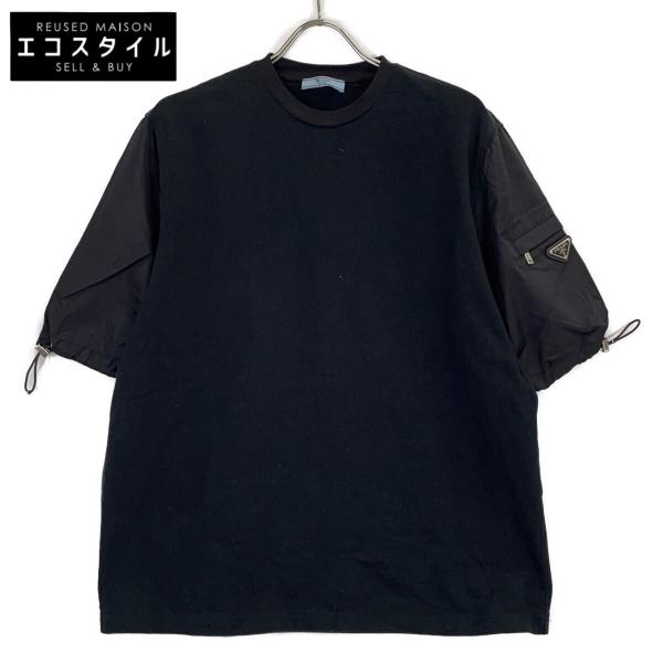 PRADA（プラダ） 135698 21年 ブラック Re Nylon 切替ナイロンスリーブ