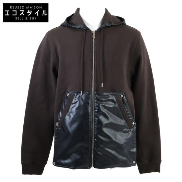 HERMES エルメス 【美品】ナイロン切替 ジップアップ パーカー/ M 美品/ HERMES エルメス ナイロン切替 ジップアップ パーカー/ トップス