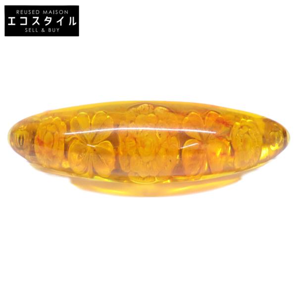 CHANEL（シャネル） 98A 琥珀調 ココマークxカメリア バレッタ/ ヘア