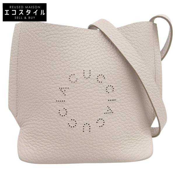 美品 IACUCCI イアクッチ グッシオ SD ALCE レザー パンチングロゴ