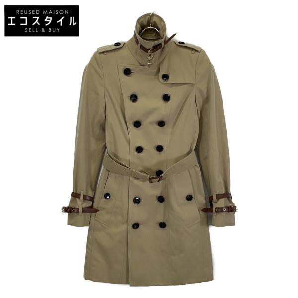 Burberrys ベージュ トレンチコート レディースL BURBERRY（バーバリー） ベージュ レザーストラップ トレンチコート