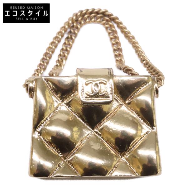 CHANEL（シャネル） 美品 02P GP マトラッセバッグモチーフ ブローチ