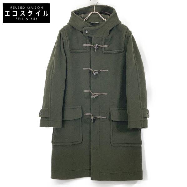 INVERTERE インバーティア 英国製 IV192BM25031 カーキ ウール Joshua Ellis Duffle Coat ダッフルコート 36 INVERTERE インバーティア 英国製 IV192BM25031 カーキ ウール Joshua