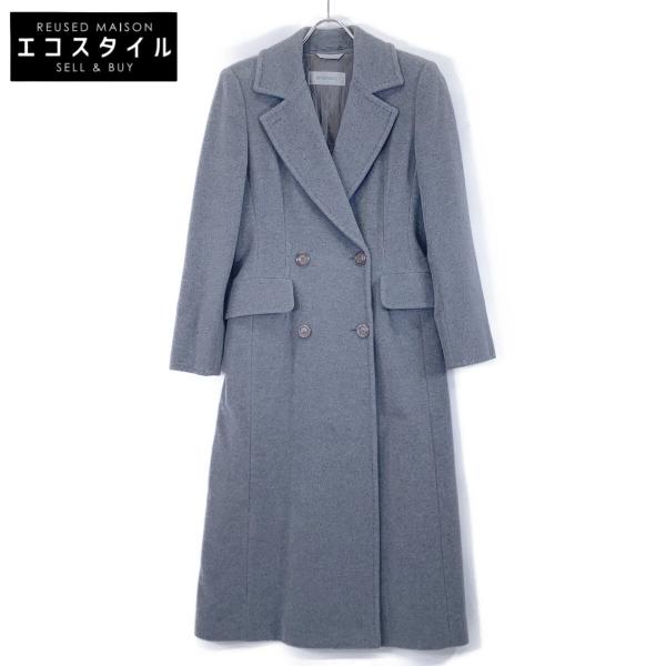 SPORTMAX スポーツマックス グレー カシミヤ混 セミダブルロングコート