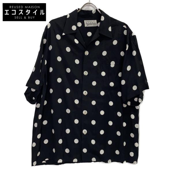 WACKO MARIA（ワコマリア） 23SS ブラック×ホワイト レーヨン ドット