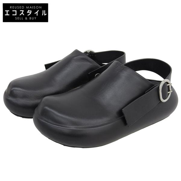 JIL SANDER ブラック フラットシューズ 40 JIL SANDER（ジルサンダー） 新品同様 SABOT アンクルストラップ