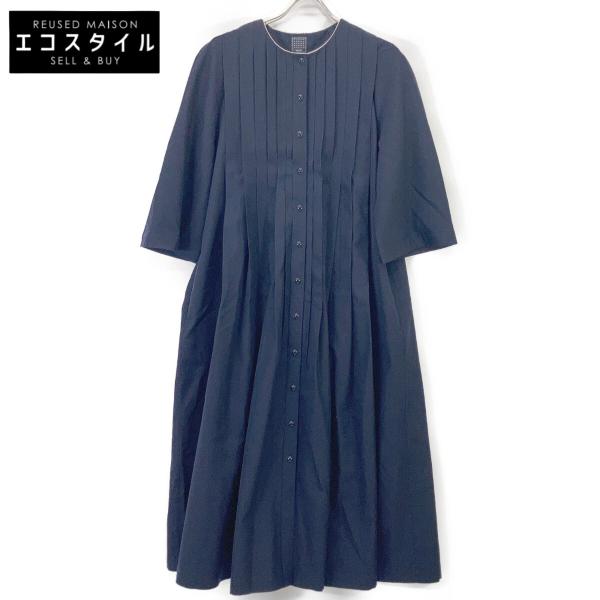 mina perhonen（ミナペルホネン） ya3778 ネイビー ウールシルク foggy