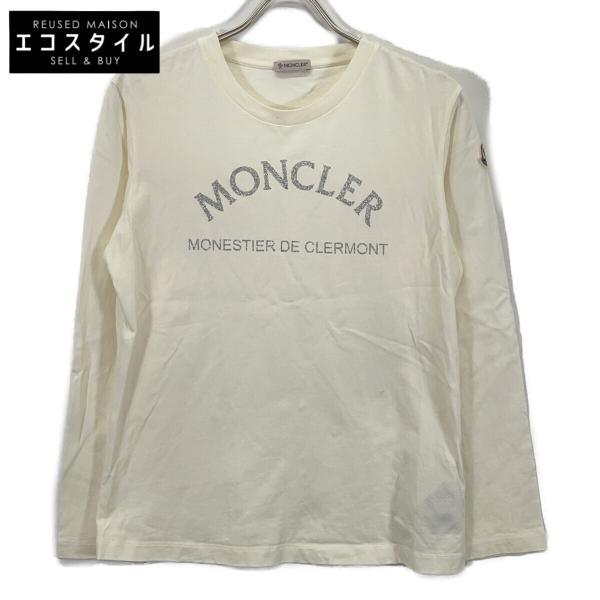 MONCLER モンクレール  23年製 ﾎﾜｲﾄ ｸﾙｰﾈｯｸ ﾛﾝｸﾞｽﾘｰﾌﾞｼｬﾂ XS MONCLER（モンクレール） 23年製 ホワイト クルーネック ロング
