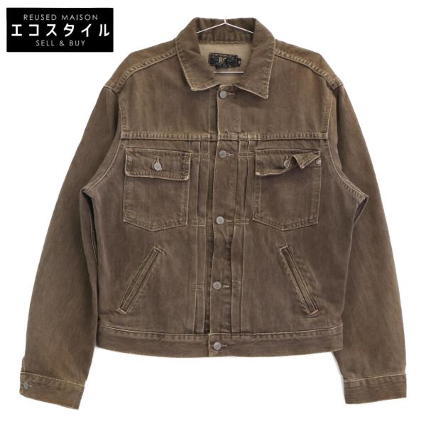 RRL ダブルアールエル 3つ星タグ ブラウン USA製 先染めデニム