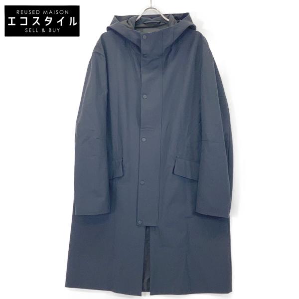 EMPORIOARMANI エンポリオアルマーニ Z1L810 Z1099 ネイビー ラムウール フーデッドジップロングコート 50 EMPORIO ARMANI エンポリオアルマーニ Z1L810 Z1099 ネイビー