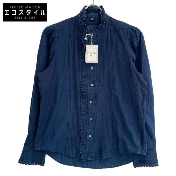 45R フォーティファイブ アール 5023042 インディゴ 藍染めのフリル