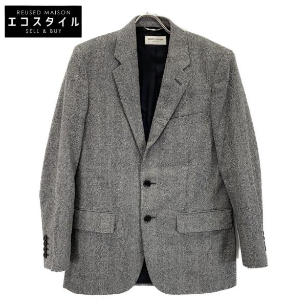 SAINT LAURENT メンズ 高級ベルベット テーラードジャケット44 SAINT LAURENT - サンローランパリ 817991 Y525R ベルベットテーラード