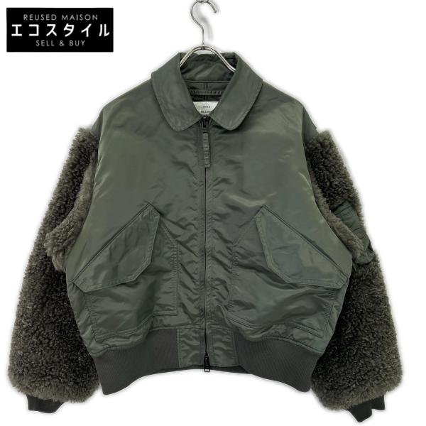 HYKE ハイク 25AW 252-17535 カーキ ナイロンツイル FAUX SHEARLING TYPE CWU-45/P JACKET 2　MEDIUM HYKE ハイク 25AW 252-17535 カーキ ナイロンツイル FAUX SHEARLING