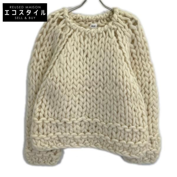 RHCロンハーマン 3010800288 ｱｲﾎﾞﾘｰ ｳｰﾙ100 Candy Hand Knit ﾛｰｹﾞｰｼﾞﾆｯﾄ 記載なし RHC Ron Herman RHCロンハーマン 3010800288 アイボリー ウール100