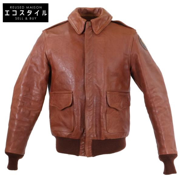 【RAINBOWCOUNTRY】A-2 ROUGH WEAR社製フライトジャケット RAINBOW COUNTRY レインボーカントリー 16159 ブラウン ROUGH WEAR