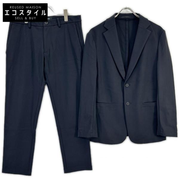 theory セオリー セットアップ ストレッチ 2B テーラード スラックス パンツ スーツ セットアップ ブラック ブラック系 40 トップス40　ボトムス32【中古】 theory（セオリー） ブラック 2Bテーラードジャケット×スラックス