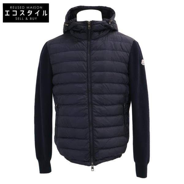MONCLER モンクレール B20919413000 MAGLIONE TRICOT CARDIGAN ニット/ナイロン切替 フーディダウンジャケット M MONCLER（モンクレール） B20919413000 MAGLIONE TRICOT CARDIGAN