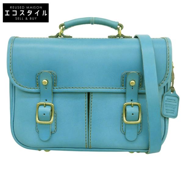 み*ん様 HERZ CW-10 2wayショルダーバッグ　S セルリアンブルー✖ HERZ（ヘルツ） 美品 レザー 2way ハンドバッグ ショルダーバッグ