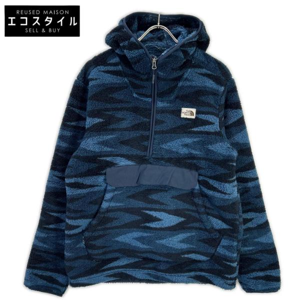 THE NORTH FACE ノースフェイス ブルー キャンプシャープルオーバーフーディー フリースジャケット M THE NORTH FACE（ザ ノースフェイス） ノースフェイス ブルー キャンプ