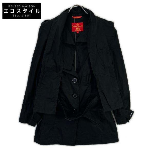 【美品】ヴィヴィアンウエストウッド　トレンチコート　RED LABEL　ベルト付 Vivienne Westwood Red Label ベルト付き トレンチコート レディース